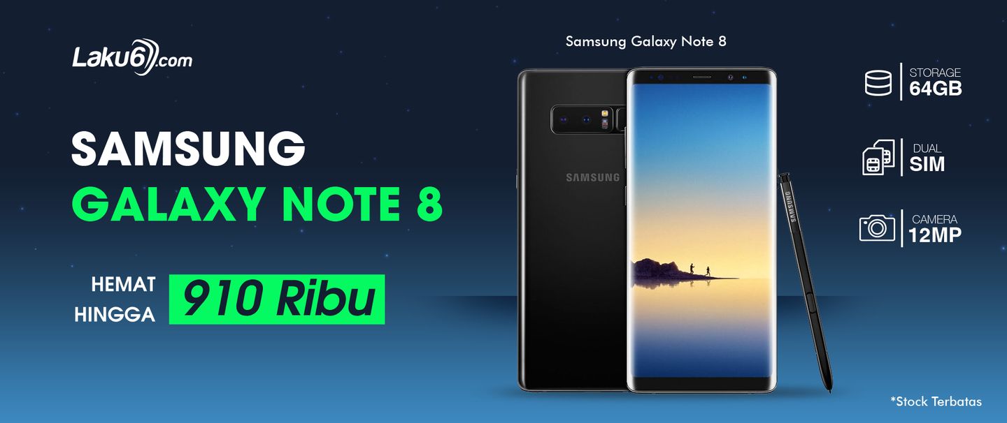 Laku6.com - Hot Deal Galaxy Note 8 Hemat Hingga 910RB