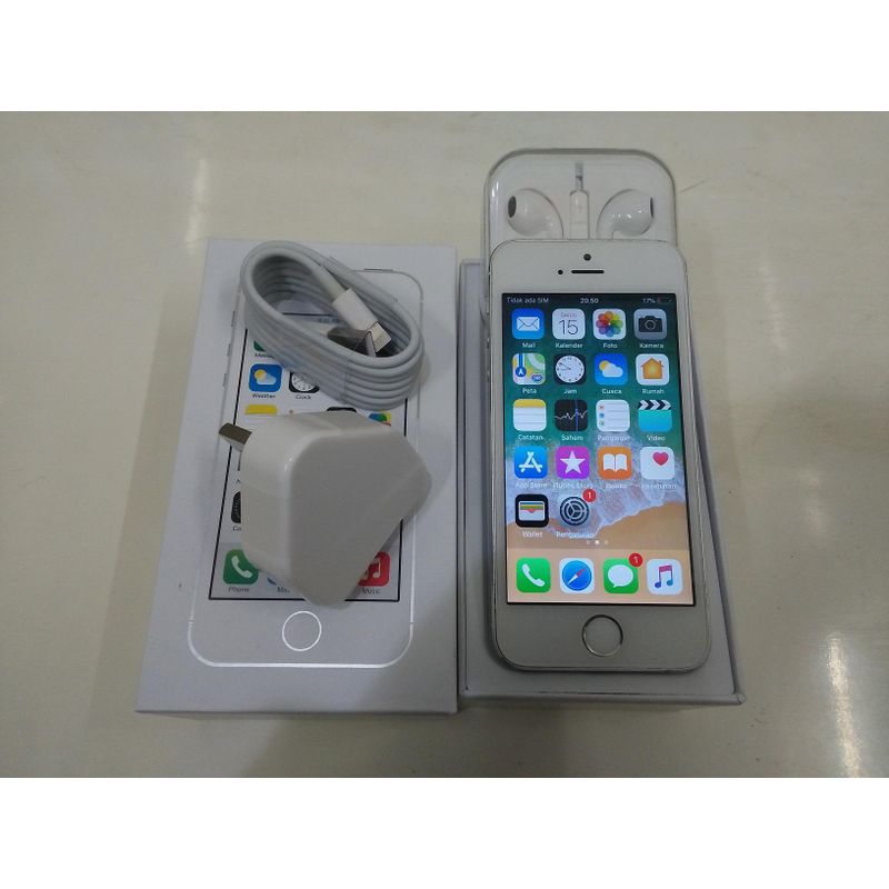 Jual Apple iPhone 5S 16gb silver Bekas