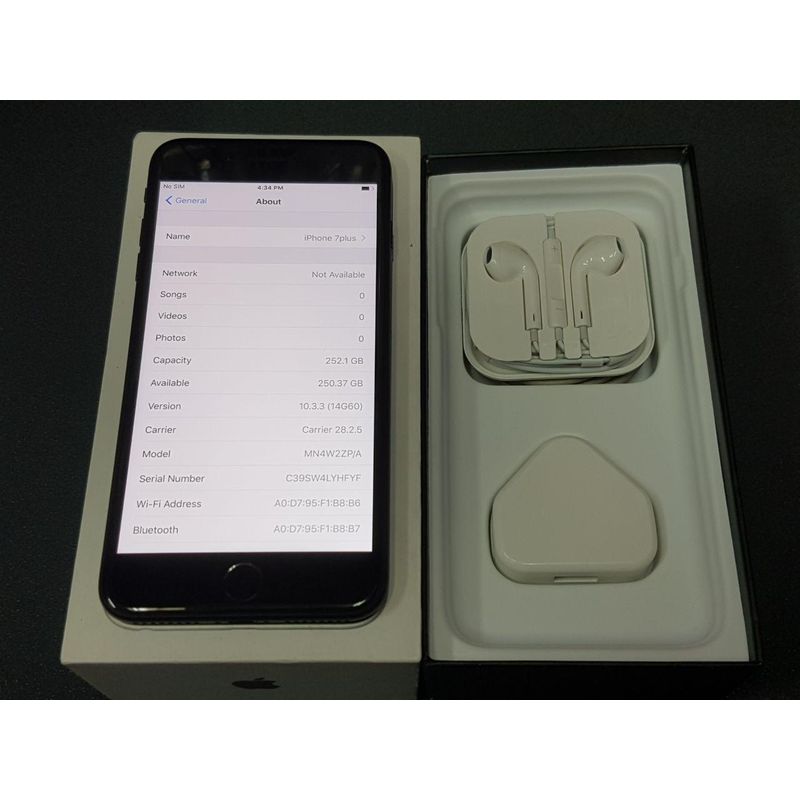 Jual Apple iPhone 7 Plus 128gb black Bekas